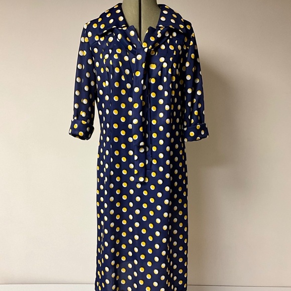 Vintage DECORUM by Irving Korny Polka Dot Lounge Dress – Like Ne - Picture 2 of 5